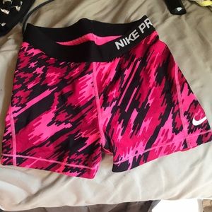 Practically new pair of spandex Nike Pro shorts